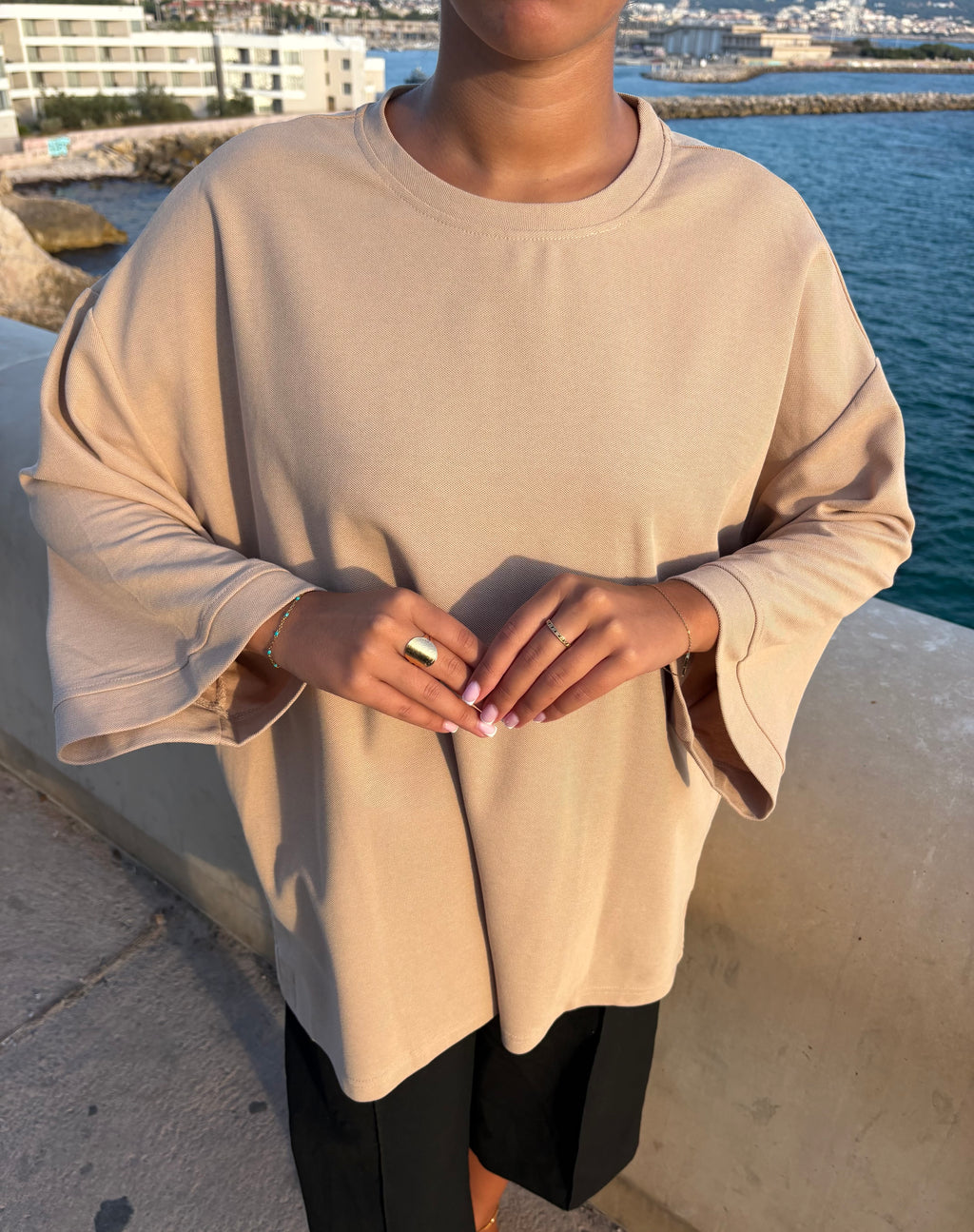 Top transbronzant Lina Taupe