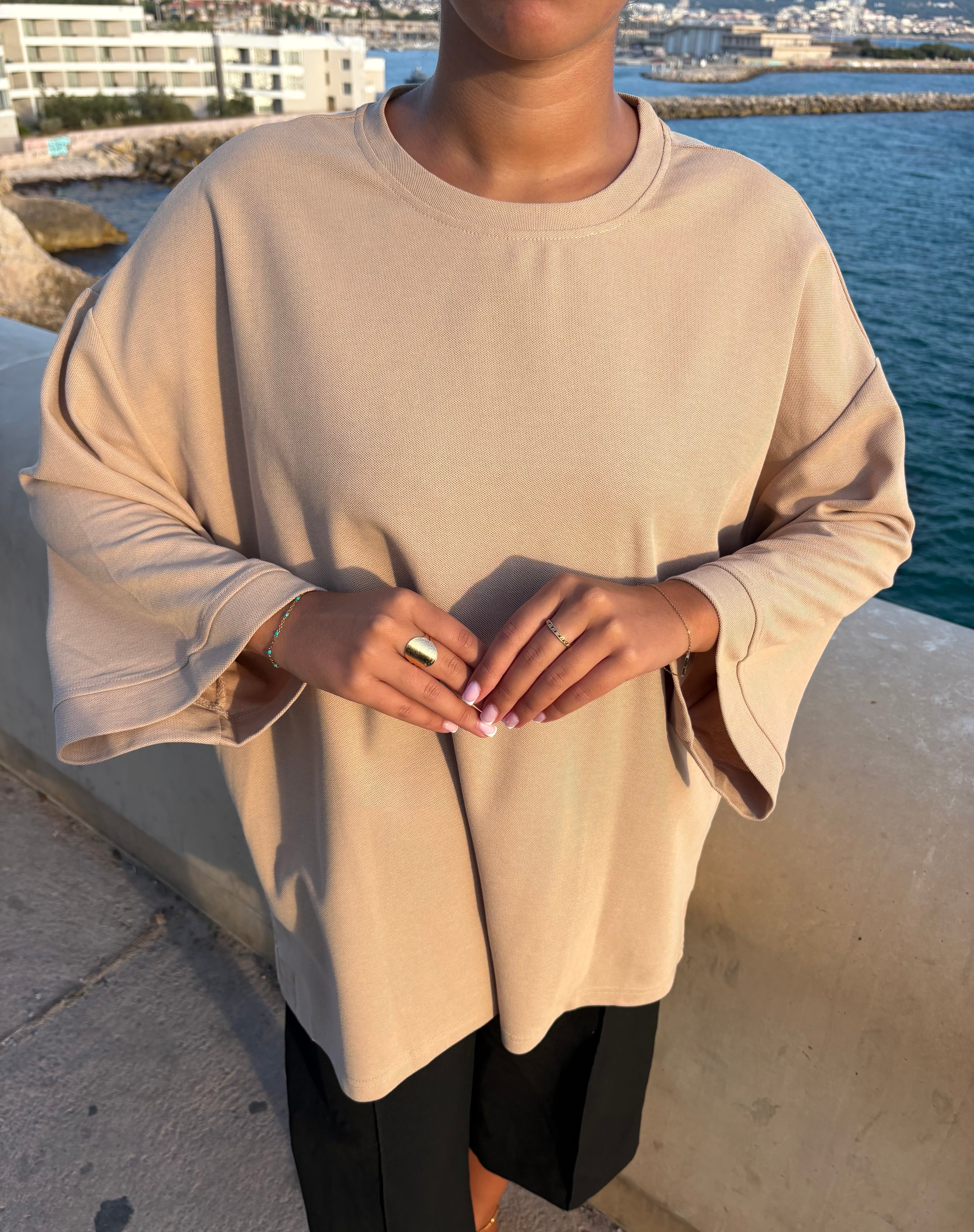 Top transbronzant Lina Taupe
