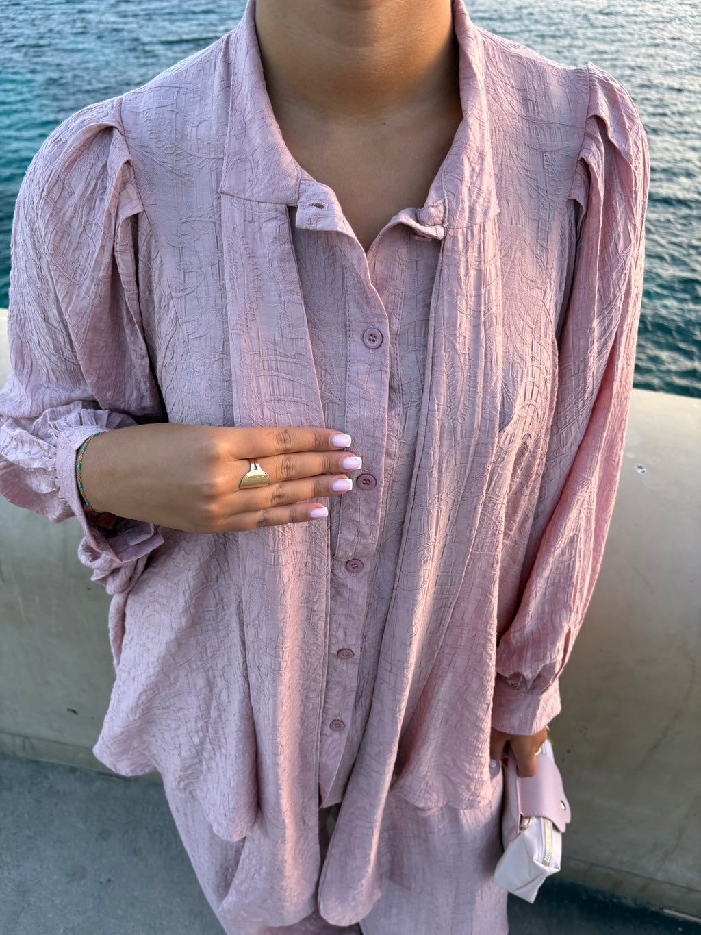 Ensemble Yasmine Rose poudré