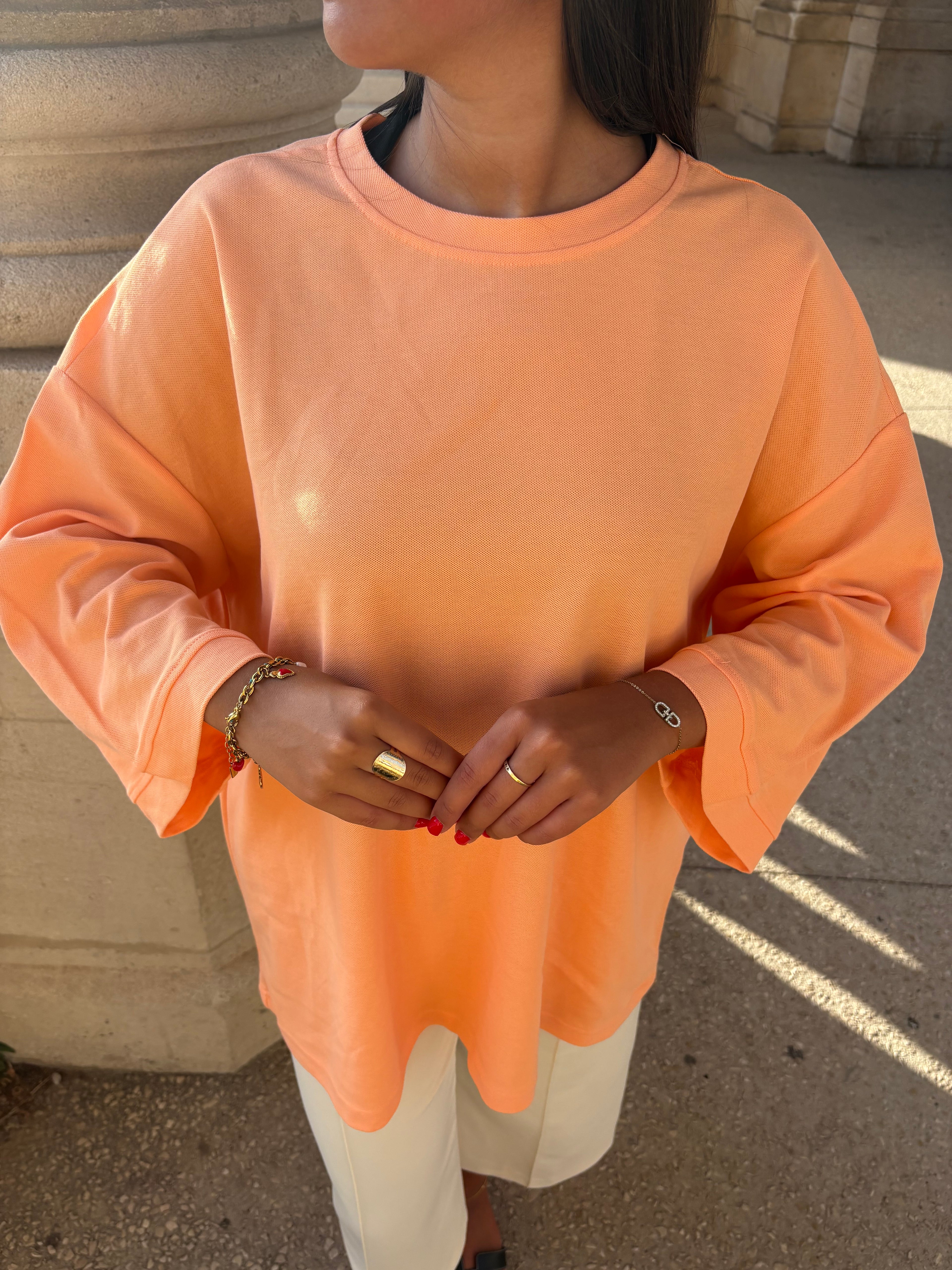 Top transbronzant Lina Corail