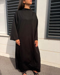Robe col montant Nour noir