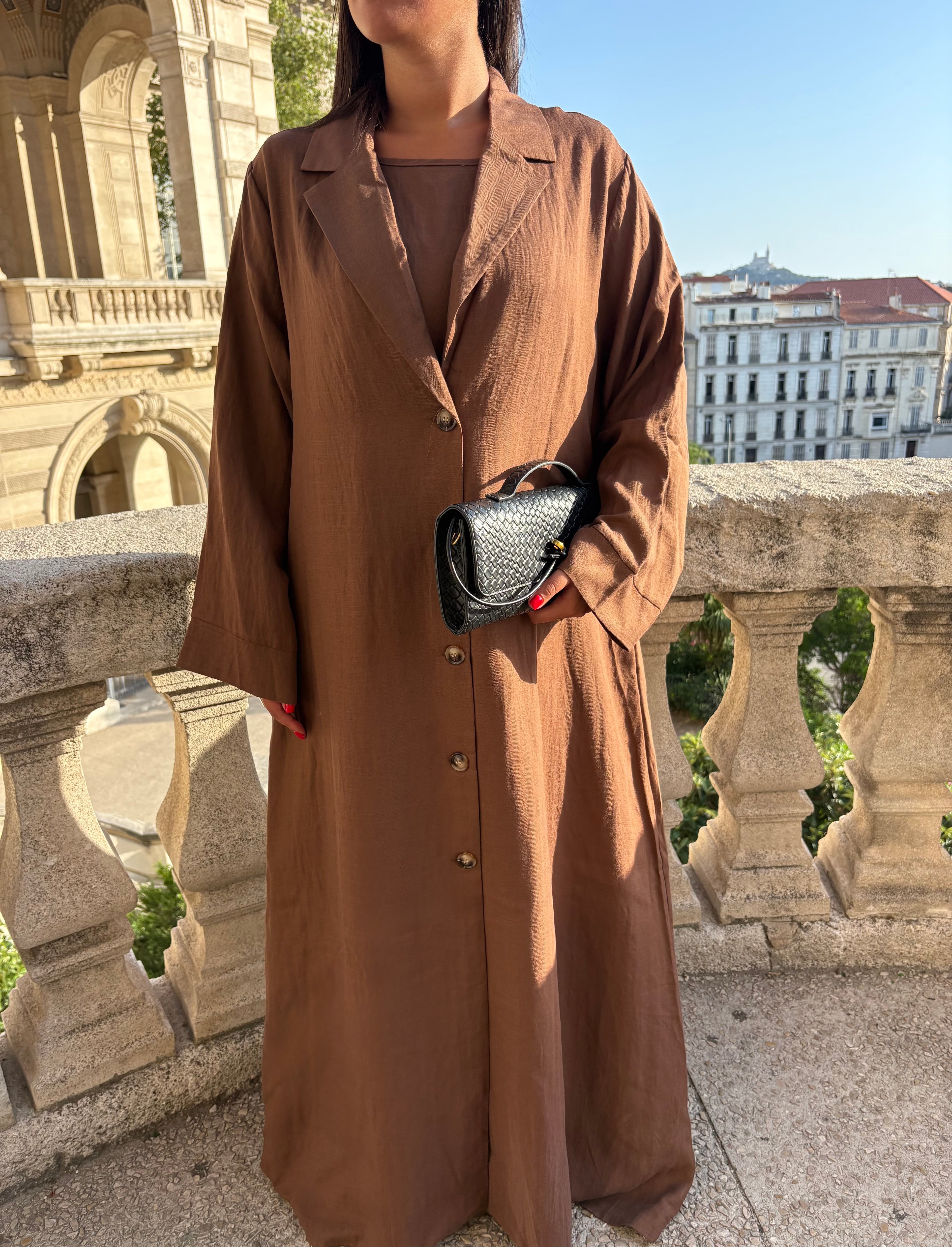 Robe chemise Alya Chocolat
