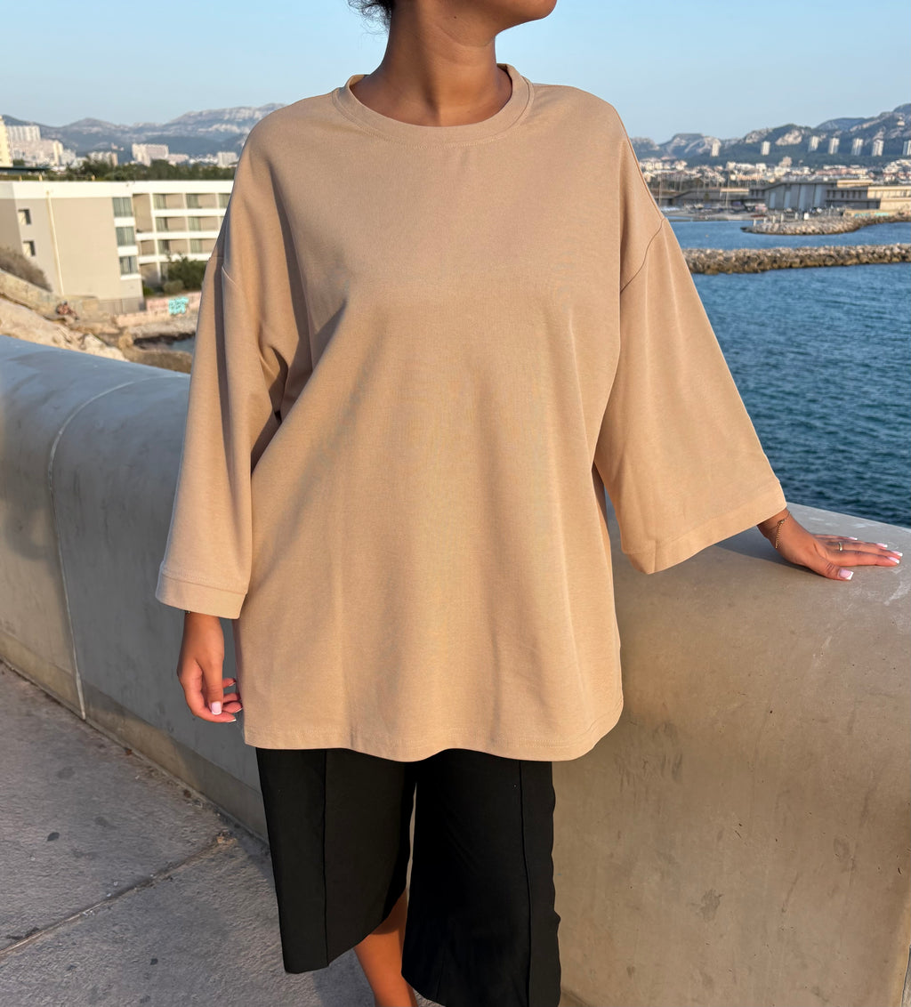 Top transbronzant Lina Taupe