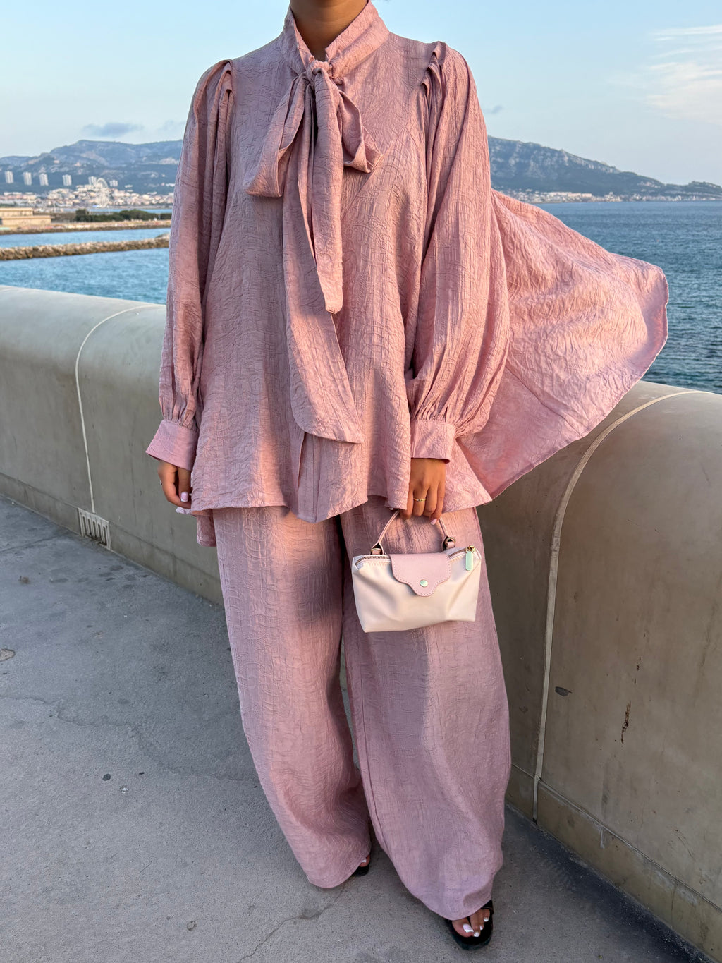 Ensemble Yasmine Rose poudré
