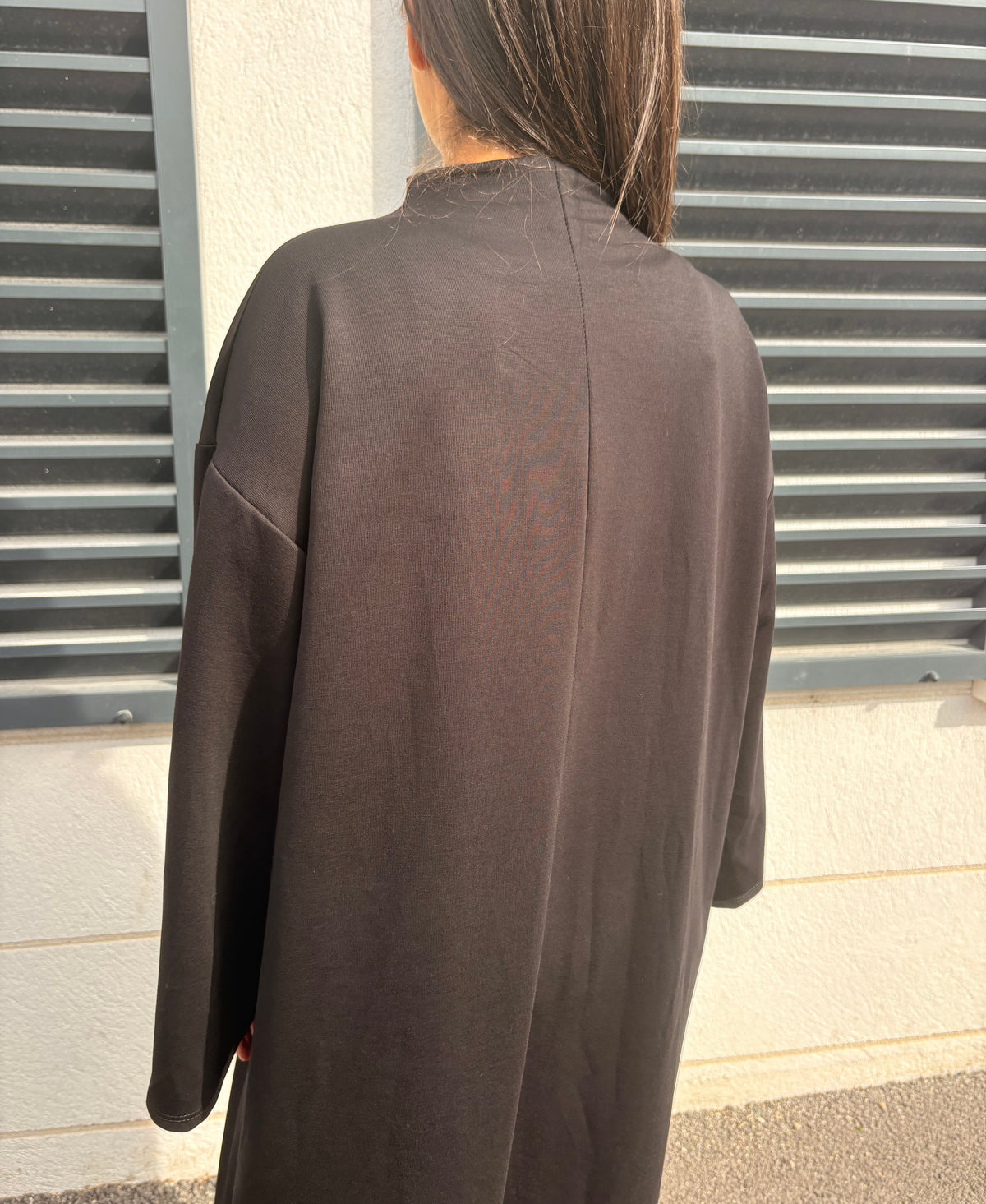 Robe col montant Nour noir