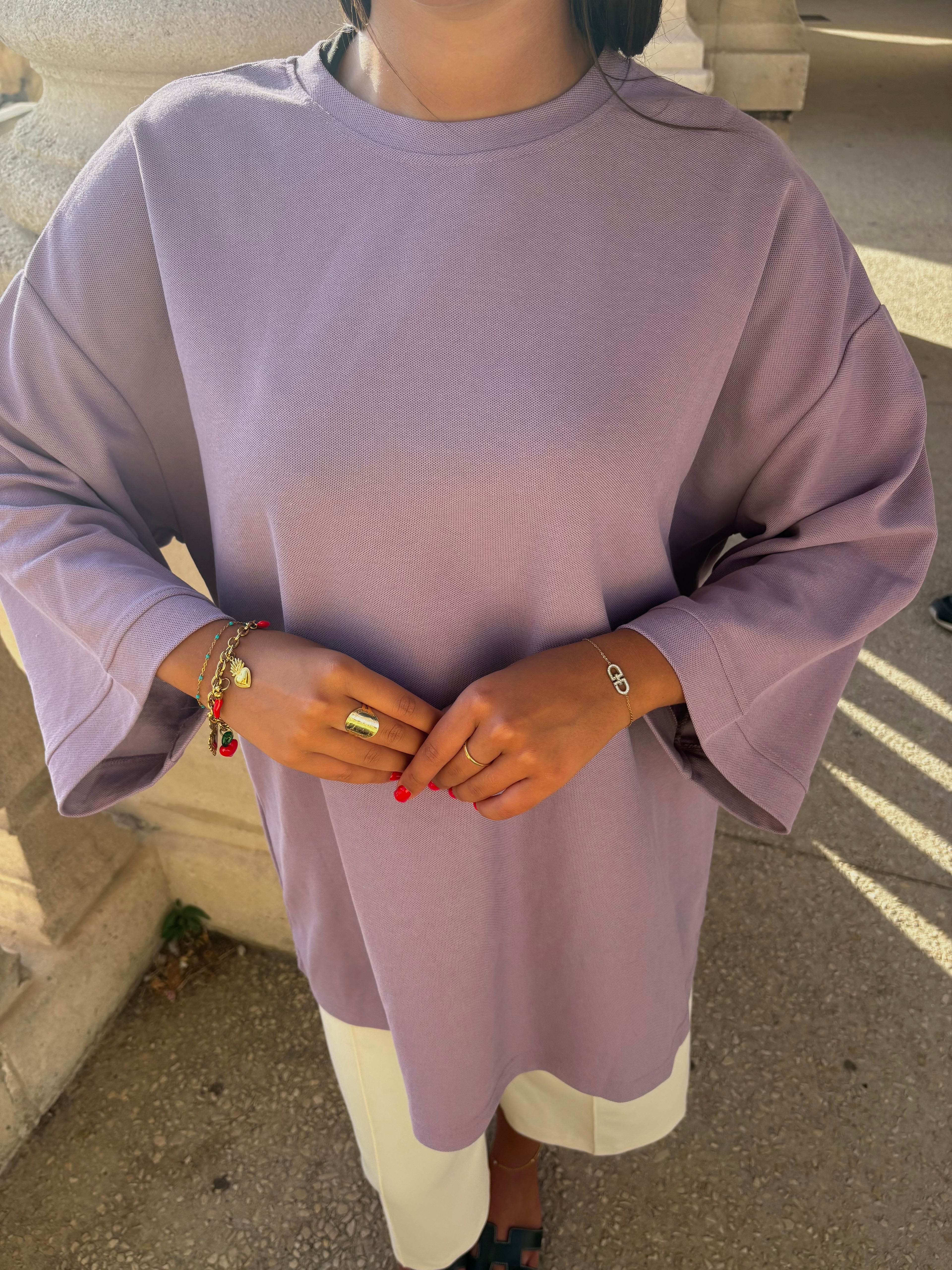 Top transbronzant Lina Lila