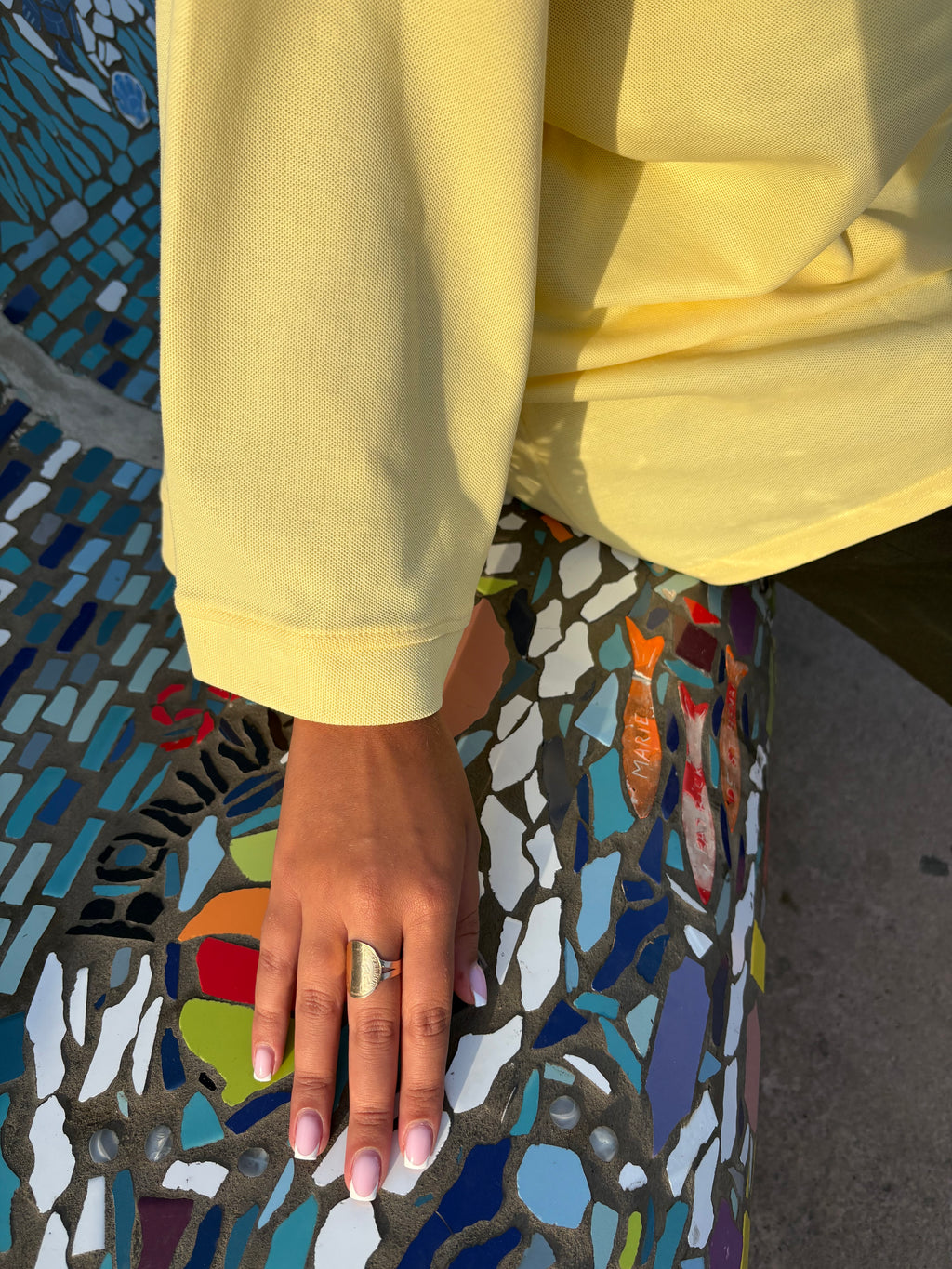 Top transbronzant Lina Jaune