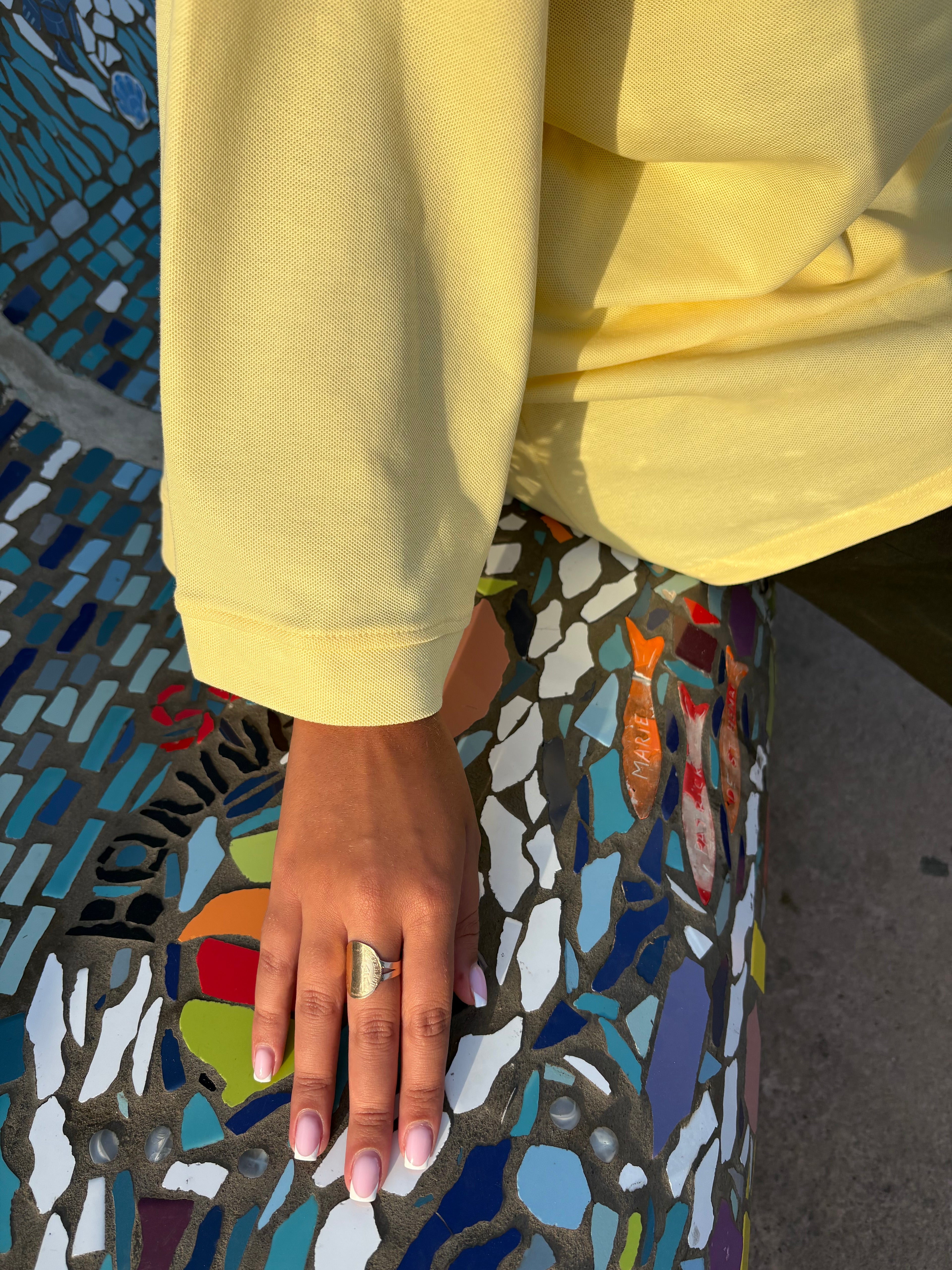 Top transbronzant Lina Jaune