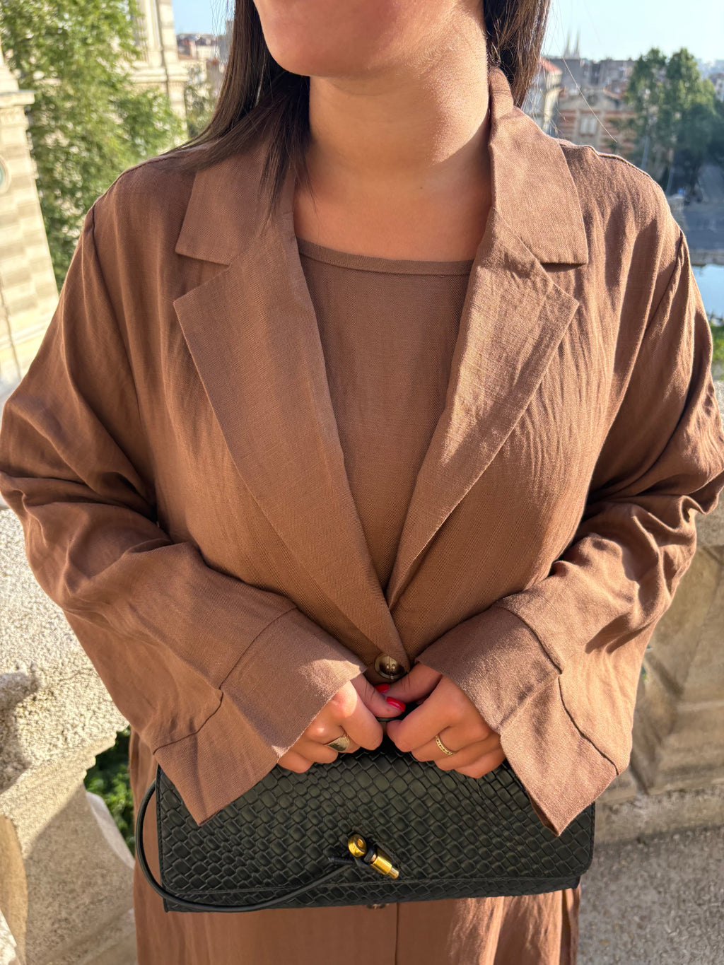 Robe chemise Alya Chocolat