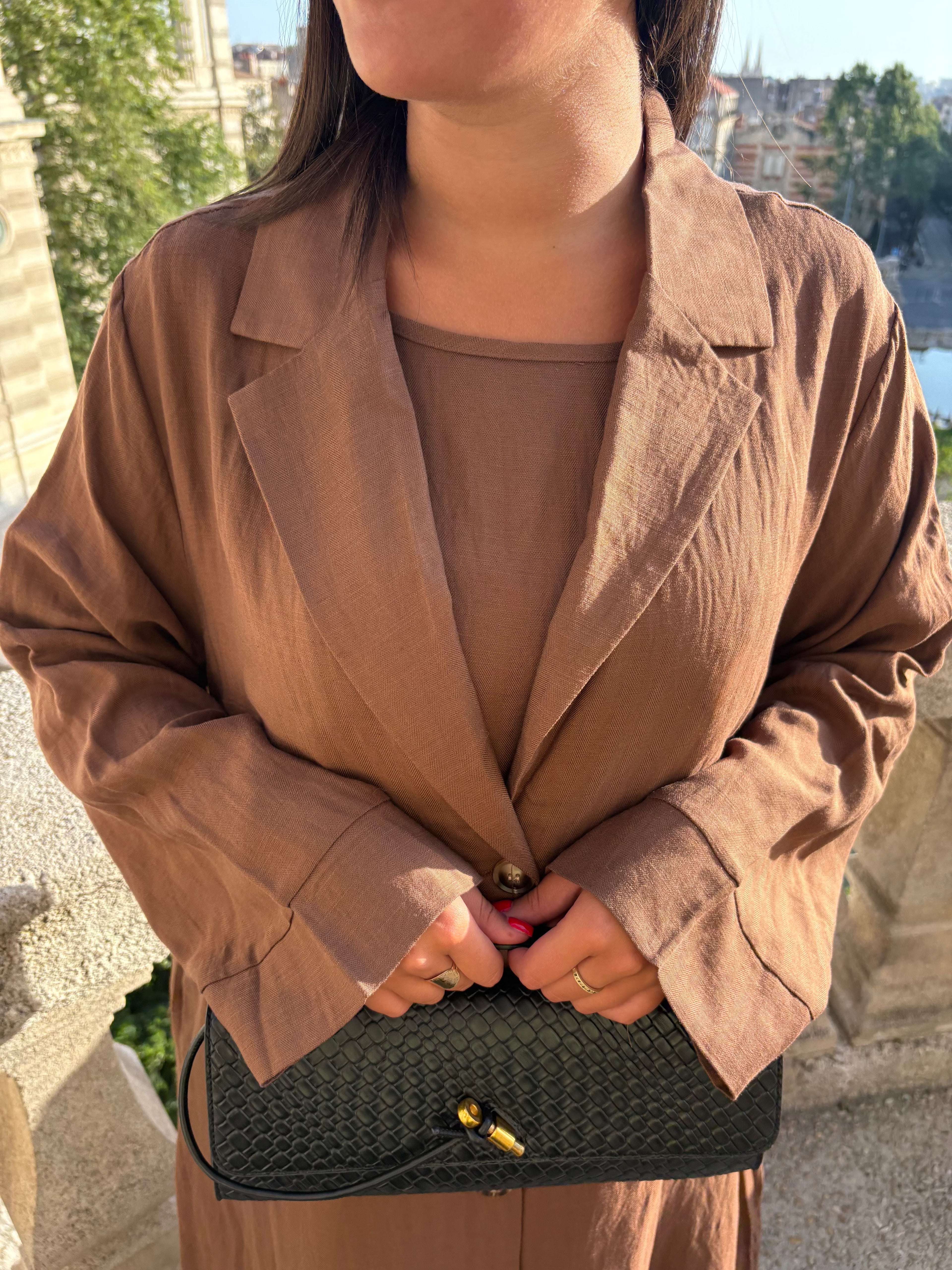 Robe chemise Alya Chocolat