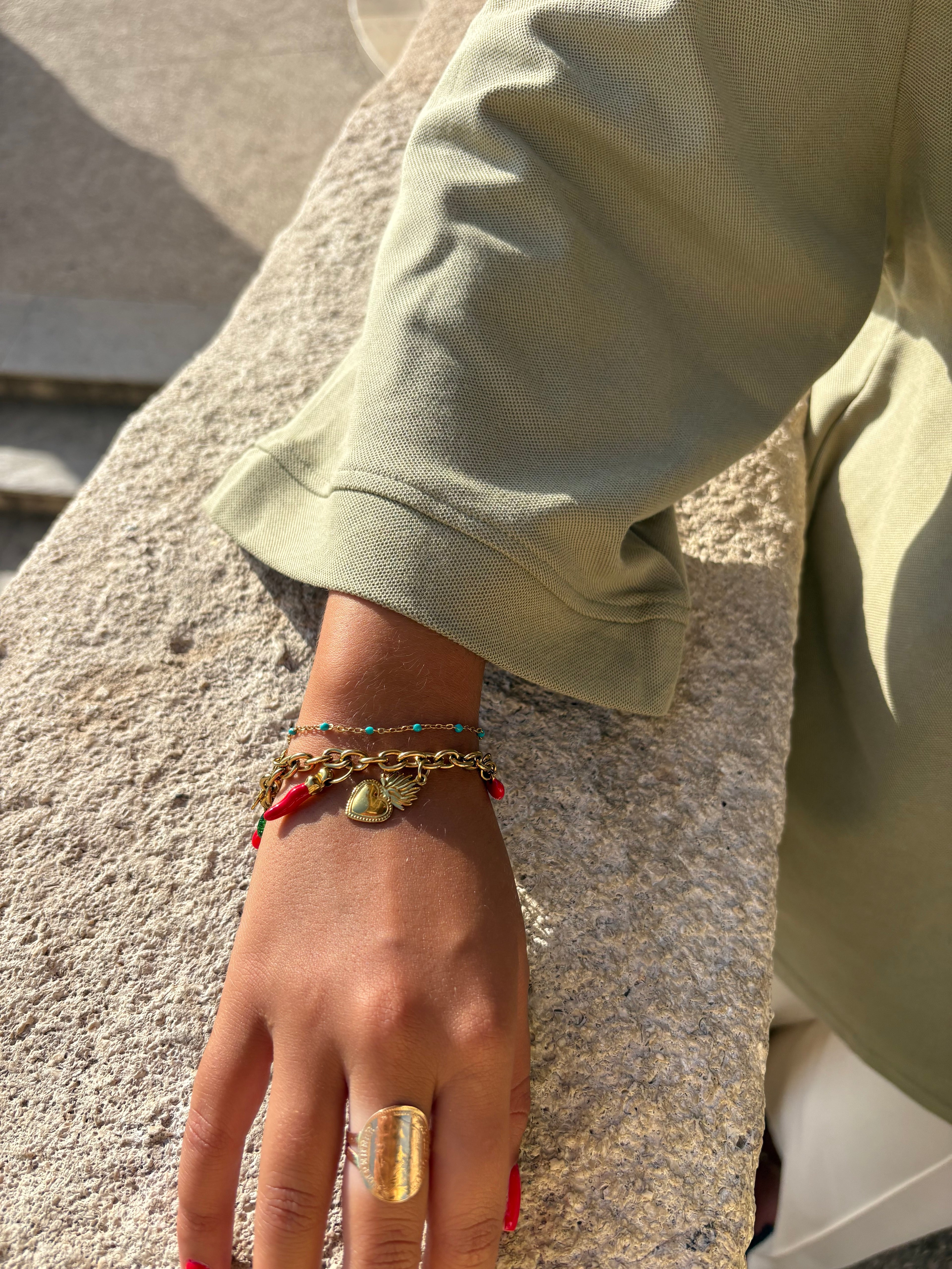 Top transbronzant Lina Olive