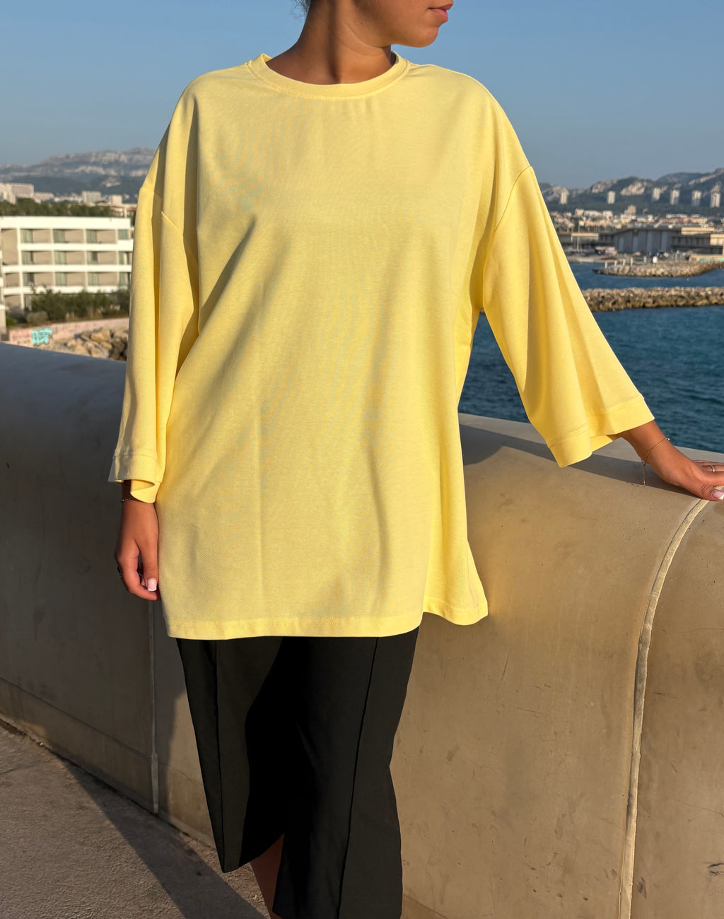 Top transbronzant Lina Jaune