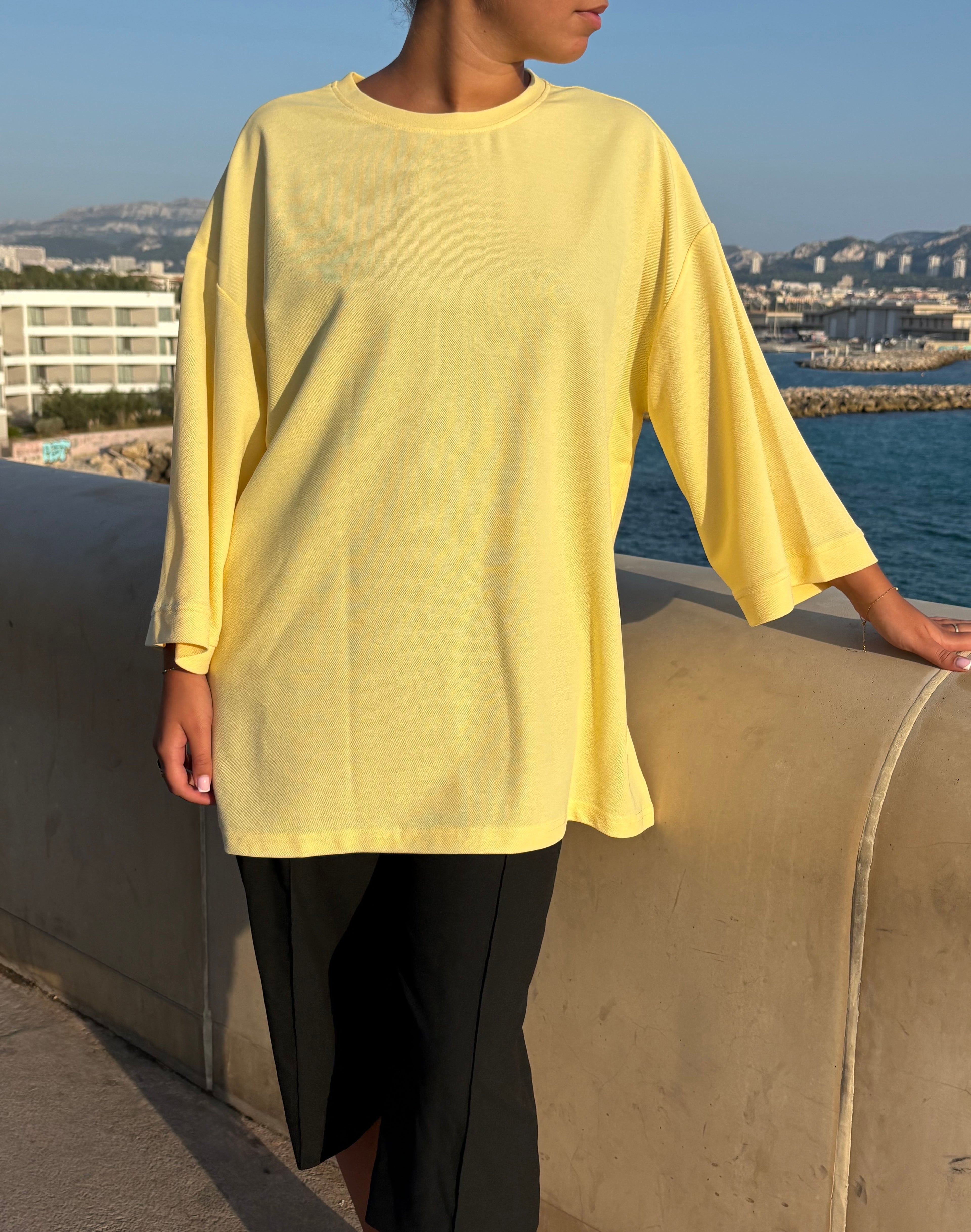 Top transbronzant Lina Jaune