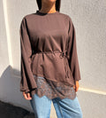Top dentelle Mia chocolat